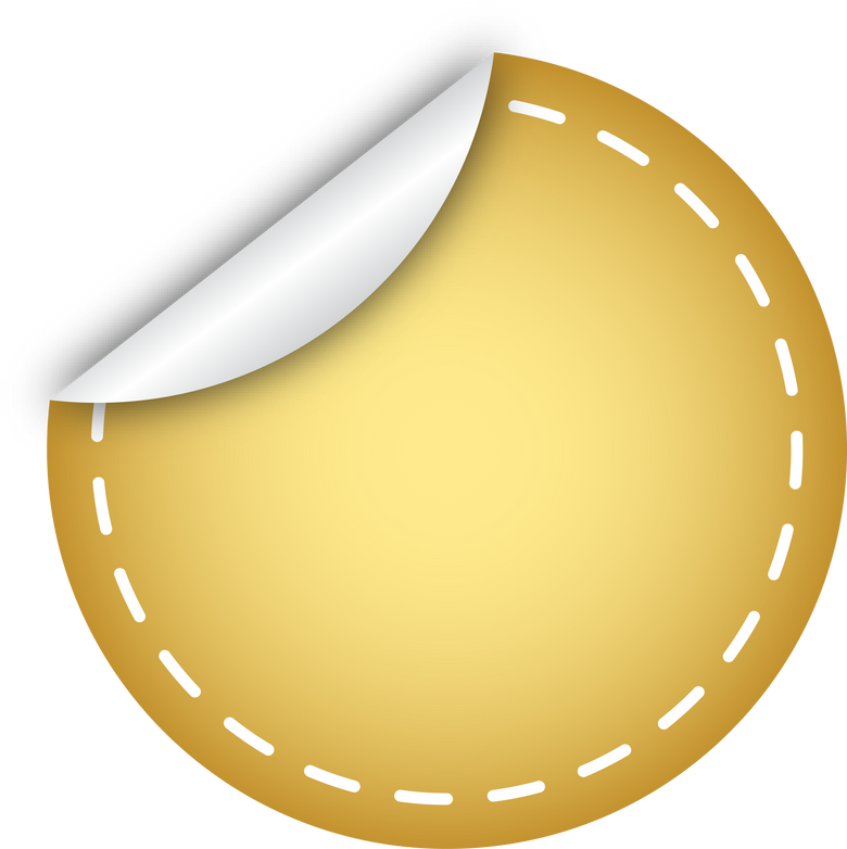Gold Price Tag with Dot